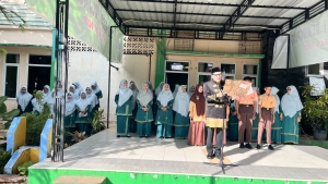 SMPN 1 Blangpidie Semarakkan Upacara HUT ABDYA ke-24