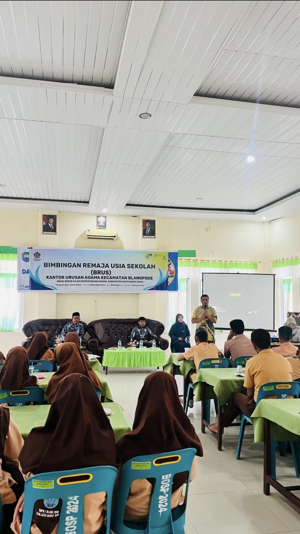 BIMBINGAN REMAJA USIA SEKOLAH (BRUS) KUA BLANGPIDIE &ldquo;Tumbuh Dulu, Cinta Nanti &mdash; Karena Masa Depanmu Lebih Berharga Dari Sekadar Terburu-buru&rdquo;